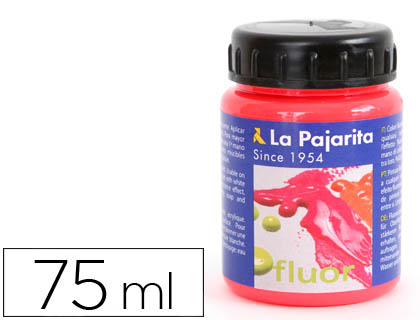 LA PAJARITA - PINTURA ACRILICA F-03 ROJO AMAPOLA FLUORESCENTE 75ML (Ref.1170/16)