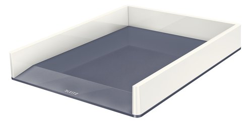 LEITZ - BANDEJA SOBREMESA WOW DUAL BLANCO PERLA/GRIS (Ref.53611001)