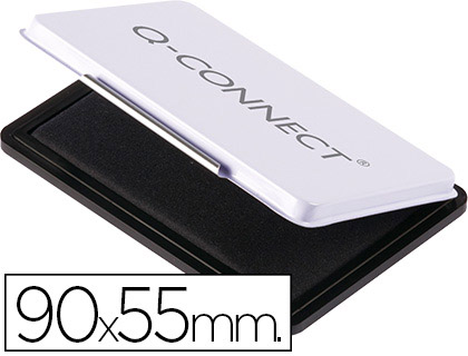 Q-CONNECT - TAMPÓN N.3 90X55 MM NEGRO (Ref.KF16315)