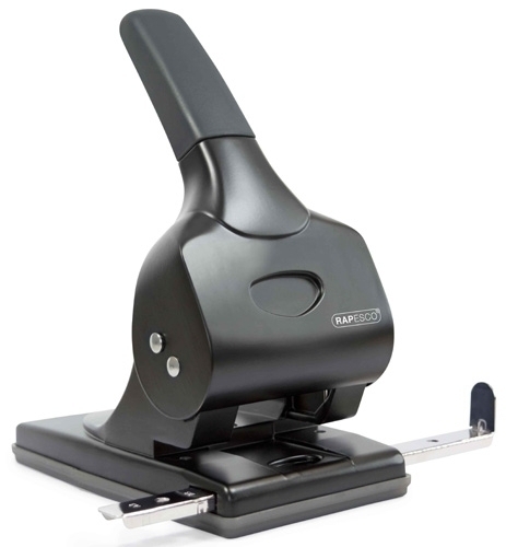 RAPESCO - Taladrador alu 65 negro 2 taladros gran capacidad 65 hojas (Ref. 1015)