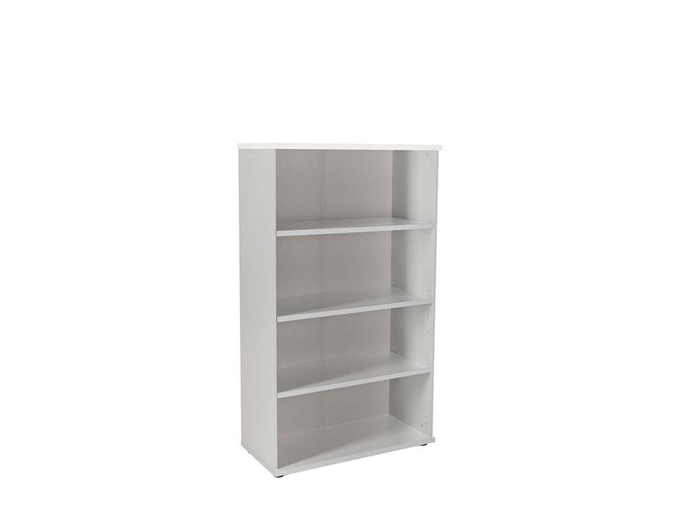 ROCADA - ARMARIO CON CUATRO ESTANTES SERIE STORE 156X90X45 CM ACABADO AB04 ALUMINIO/BLANCO (Ref.1055AB04)