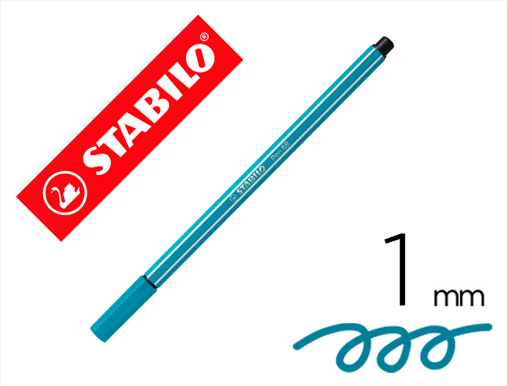 STABILO - Rotulador Pen 68 azul claro (Ref.68/31)