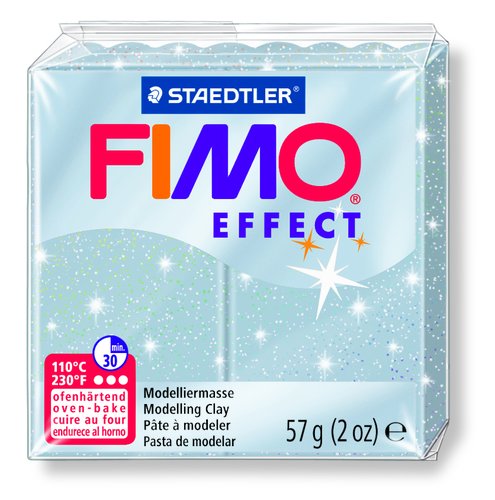 STAEDTLER - PASTA FIMO EFFECT 56 GR PURPURINA PLATA (Ref.8020-812)