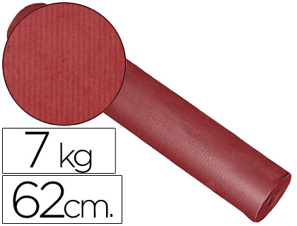 IMPRESMA - PAPEL FANTASIA KRAFT LISO KFC -BOBINA 62 CM -7 KG -COLOR BURDEOS (Ref.KFC-B)