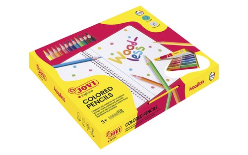 JOVI - LAPICES de COLORES WOODLESS TRIANGULAR CLASS PACK de 288 (Ref.734/288)