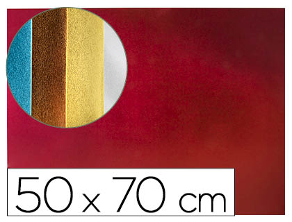 LIDERPAPEL - GOMA EVA 50X70 CM ESPESOR 2 MM METALIZADA ROJO (Ref.GE90)