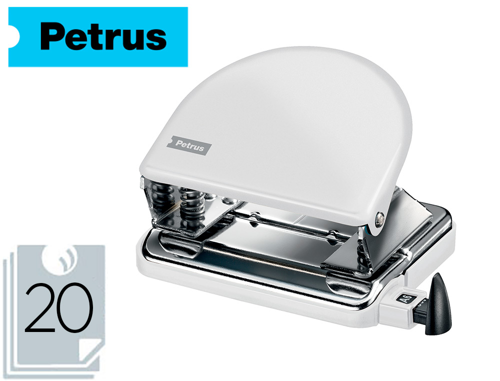 PETRUS - TALADRO 2 PUNZONES WOW 52 BLANCO METALIZADO (Ref.626828)