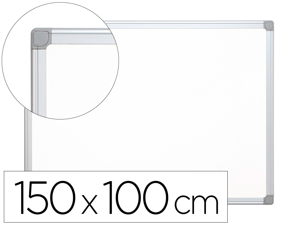 Q-CONNECT - PIZARRA BLANCA LAMINADA MARCO DE ALUMINIO 150X100 CM (Ref.KF03577)
