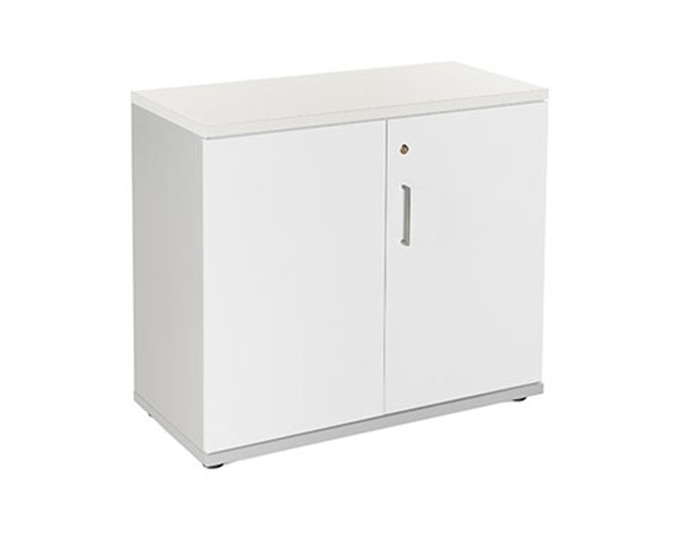 ROCADA - ARMARIO CON DOS PUERTAS SERIE STORE 78X90X45 CM ACABADO AB04 ALUMINIO/BLANCO (Ref.1005AB04)