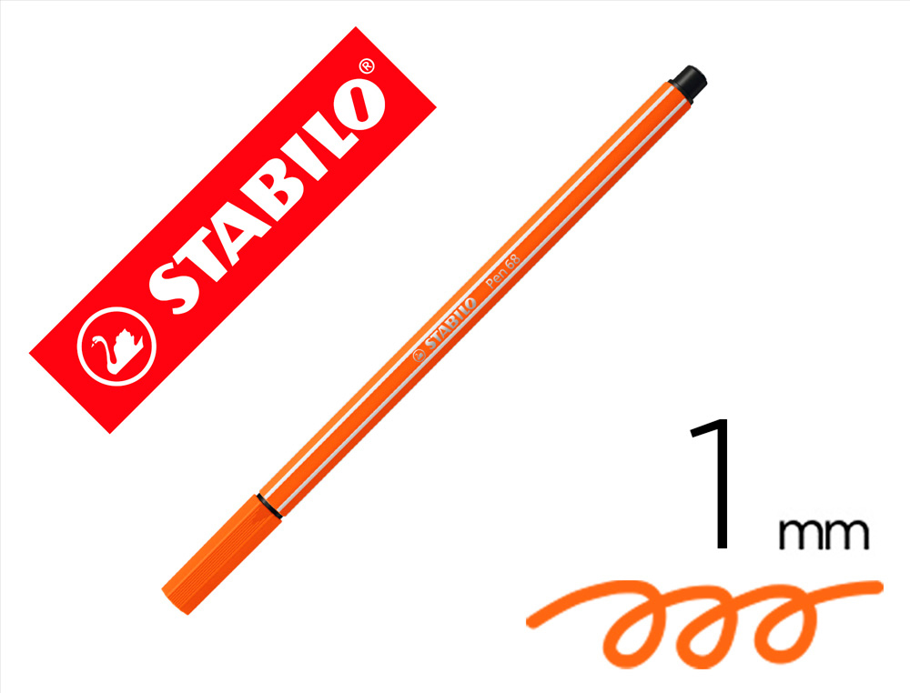 STABILO - Rotulador Pen 68 bermellón pálido (Ref.68/30)
