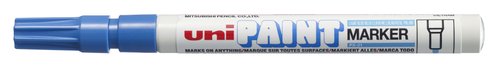 UNI-BALL - Marcador PERMANENTE PX-21 TINTA ACEITE PTA CONICA TRAZO 0.8-1.2MM AZUL CLARO (Ref.558650000)
