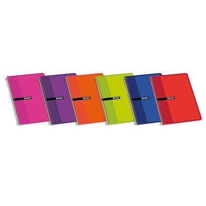 ENRI - Cuaderno espiral Folio Cuadricula 4x4 Surtido (Ref.100430102)