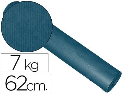 IMPRESMA - PAPEL FANTASIA KRAFT LISO KFC -BOBINA 62 CM -7 KG -COLOR COBALTO (Ref.KFC-C)