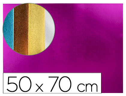 LIDERPAPEL - GOMA EVA 50X70 CM ESPESOR 2 MM METALIZADA ROSA (Ref.GE91)