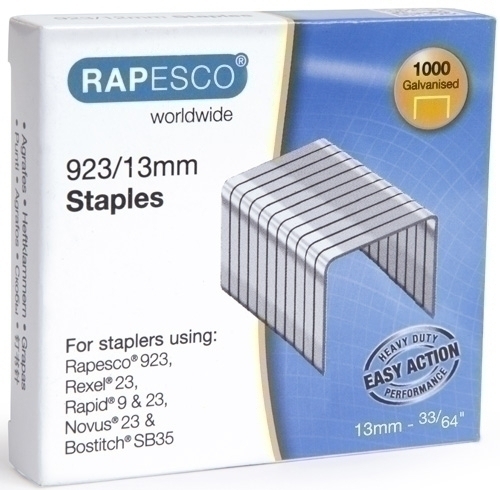 RAPESCO - Grapas galvanizada 923/13 caja de 1000 unidades (Ref. 1484)