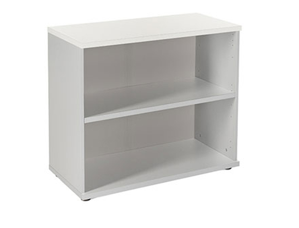 ROCADA - ARMARIO CON DOS ESTANTES SERIE STORE 78X90X45 CM ACABADO AB04 ALUMINIO/BLANCO (Ref.1004AB04)