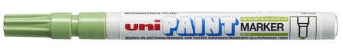 UNI-BALL - Marcador PERMANENTE PX-21 TINTA ACEITE PTA CONICA TRAZO 0.8-1.2MM VERDE CLARO (Ref.558635000)