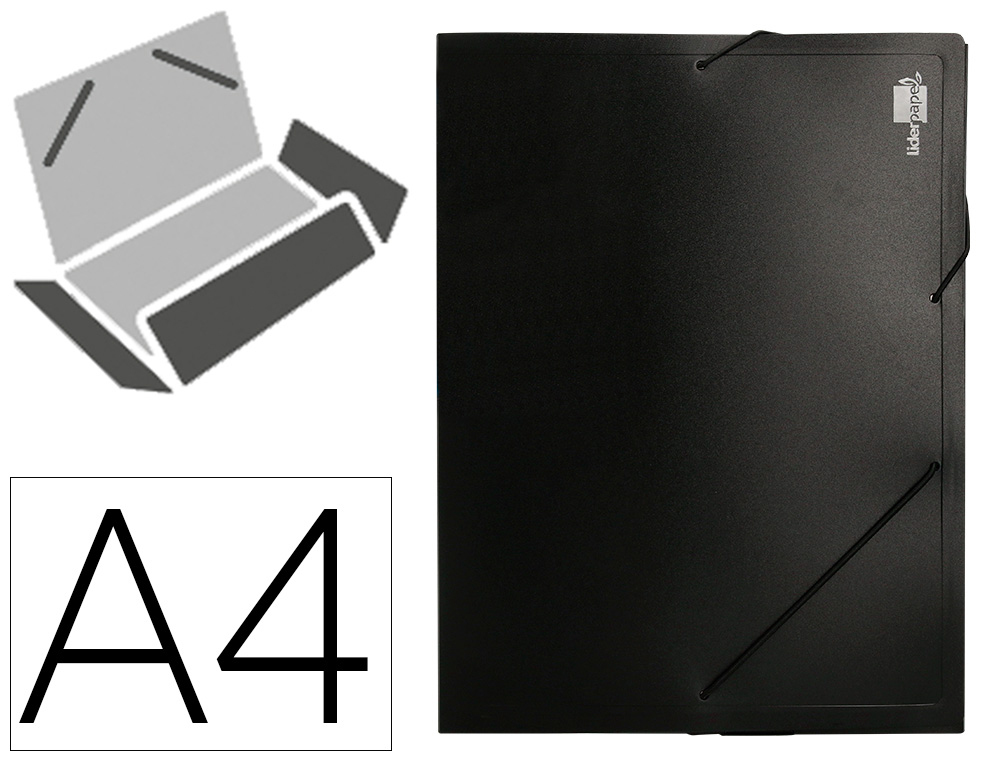 BEAUTONE - CARPETA PORTADOCUMENTOS 36905 POLIPROPILENO DIN A4 NEGRA LOMO 50 MM (Ref.036905)