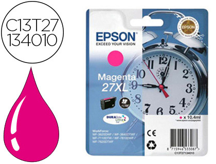 EPSON - Cartuchos ORIGINALES Inyección De Tinta INY MAG 1100P 27XL (Ref.C13T27134012)