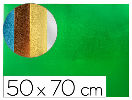 LIDERPAPEL - GOMA EVA 50X70 CM ESPESOR 2 MM METALIZADA VERDE (Ref.GE92)
