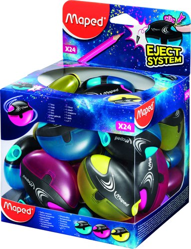 MAPED - Sacapuntas/Afilalapices GALACTIC 1 USO CON BOTON EXPULSA MINAS (Ref.503700)