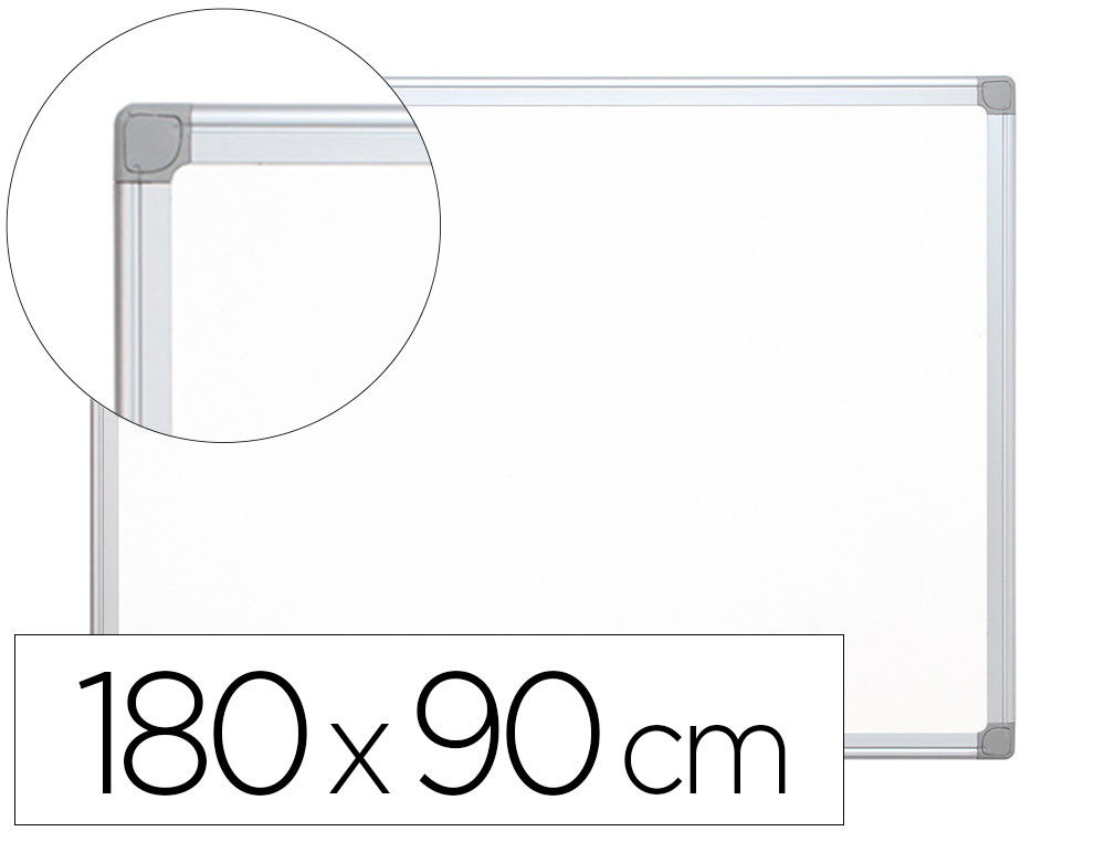 Q-CONNECT - PIZARRA BLANCA MELAMINA MARCO DE ALUMINIO 180X90 CM (Ref.KF03579)