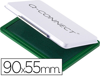 Q-CONNECT - TAMPÓN N.3 90X55 MM VERDE (Ref.KF16314)