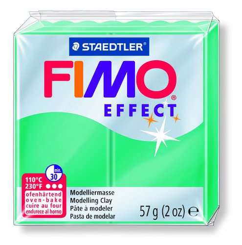 STAEDTLER - PASTA FIMO EFFECT 56 GR VERDE TRANSLUCIDO (Ref.8020-504)