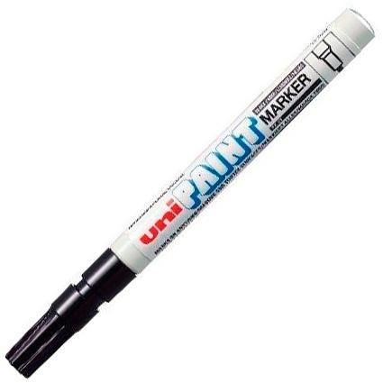 UNI-BALL - Marcador PERMANENTE PX-21 TINTA ACEITE PUNTA CONICA TRAZO 0.8-1.2 MM NEGRO (Ref.558726000)