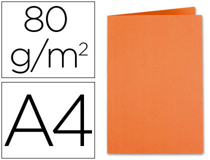 CLAIREFONTAINE - Subcarpeta Bahia A4 Cartulina Naranja 80 G (Ref.800026E)
