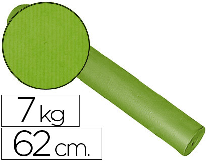 IMPRESMA - PAPEL FANTASIA KRAFT LISO KFC BOBINA 62 CM -7 KG -COLOR PISTACHO (Ref.VERJURADO-PISTACHO)