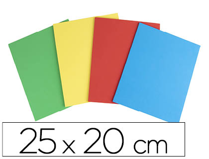 LIDERPAPEL - CAUCHO COLOR PLANCHA 25X20CM -BOLSA DE CUATRO (Ref.CC01)