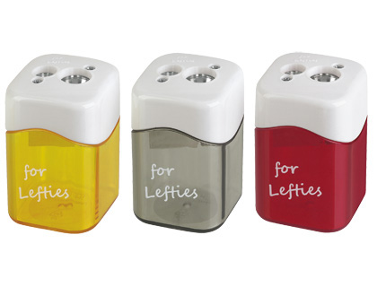 MOR - Sacapuntas/Afilalapices METALICO PARA ZURDOS 2 USOS CON DEPOSITO COLORES SURTIDOS (Ref.09240090)