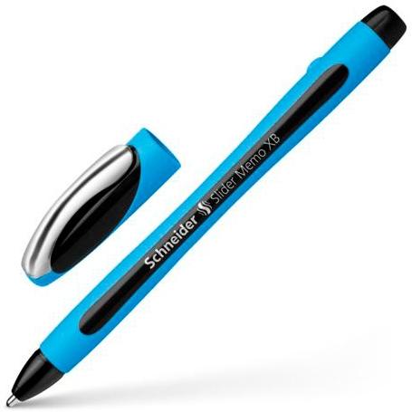SCHNEIDER - Boligrafo SLIDER MEMO XB.SECADO RÁPIDO.C/CAUCHO.ANCHO TRAZO 0,7MM.COLOR NEGRO. (Ref.150201)