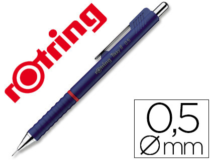 ROTRING - Portaminas Tikky Recargable Trazo 0.7mm Azul Punta metálica (Ref.1904701)