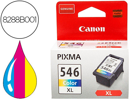 CANON - Cartuchos ORIGINALES Inyección De Tinta CL-546XL Tricolor (Ref.8288B001)