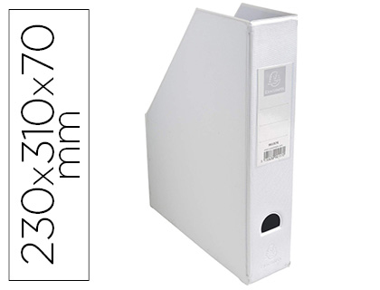 EXACOMPTA - REVISTERO PVC LOMO 70MM COLOR BLANCO 230X310X70 MM (Ref.90157E)