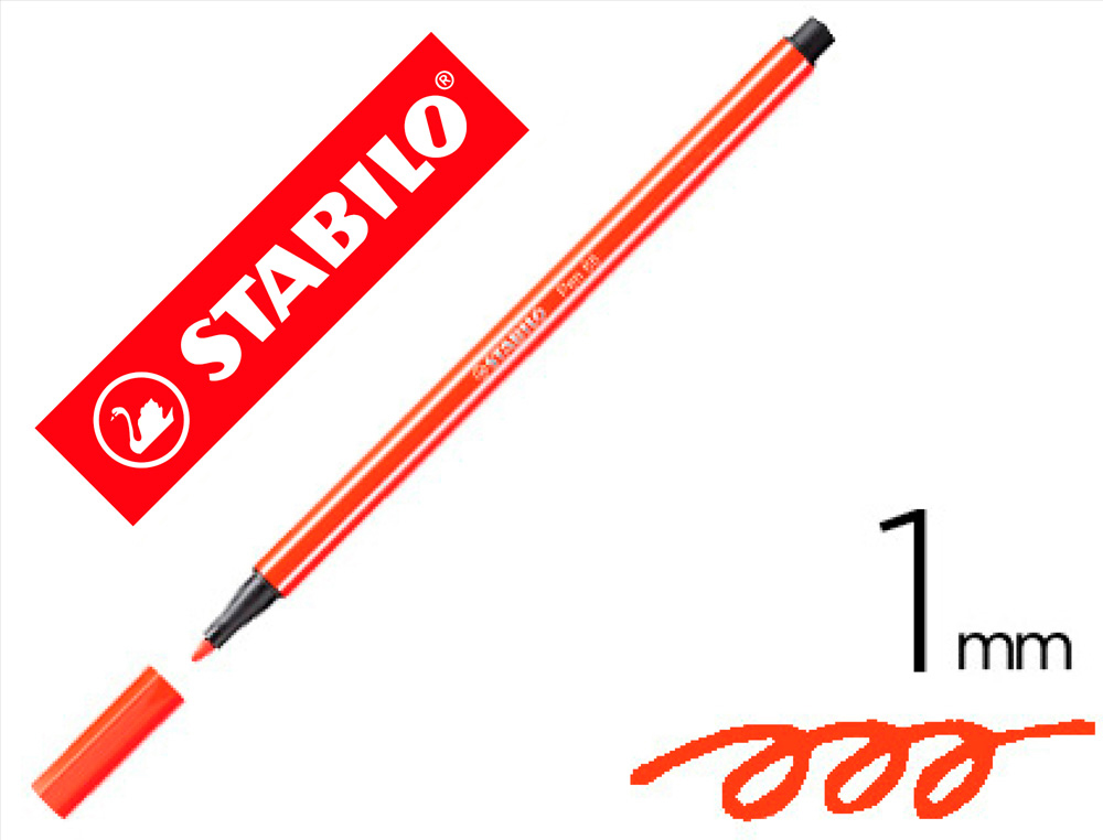 STABILO - Rotulador Pen 68 rojo (Ref.68/40)