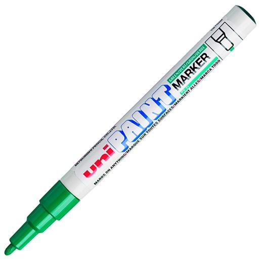UNI-BALL - Marcador PERMANENTE PX-21 TINTA ACEITE PUNTA CONICA TRAZO 0.8-1.2 MM VERDE (Ref.558643000)