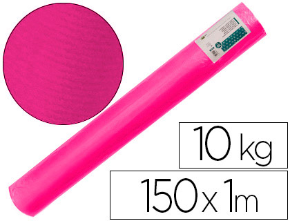 LIDERPAPEL - PAPEL KRAFT VERJURADO FUCSIA 150MT 65GR BOBINA 10KG (Ref.PK57)