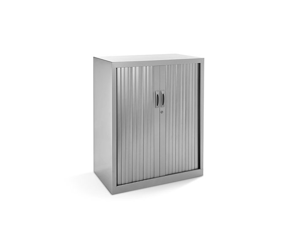 ROCADA - ARMARIO STORE METALICO CON NIVELADORES EN PLANCHA DE ACERO CON 2 PUERTAS PERSIANA PVC CORREDERAS Y CERRADURA (Ref.1503AC00)