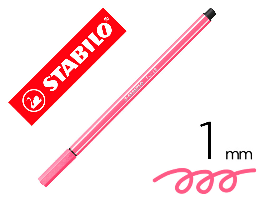 STABILO - Rotulador Pen 68 rosa claro (Ref.68/29)