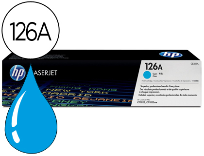HP ( HEWLETT PACKARD ) - Toner Laser ORIGINALES 126A Cyan (Ref.CE311A)