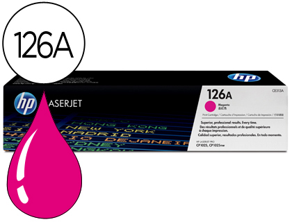 HP ( HEWLETT PACKARD ) - Toner Laser ORIGINALES 126A Magenta (Ref.CE313A)