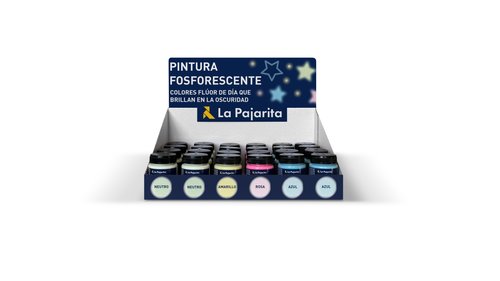 LA PAJARITA - Expositor sobremesa pintura fosforescente (Ref. 090912)