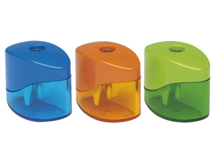 MOR - Sacapuntas/Afilalapices METALICO PEQUEÑO 1 USO CON DEPOSITO COLORES SURTIDOS (Ref.03430050)