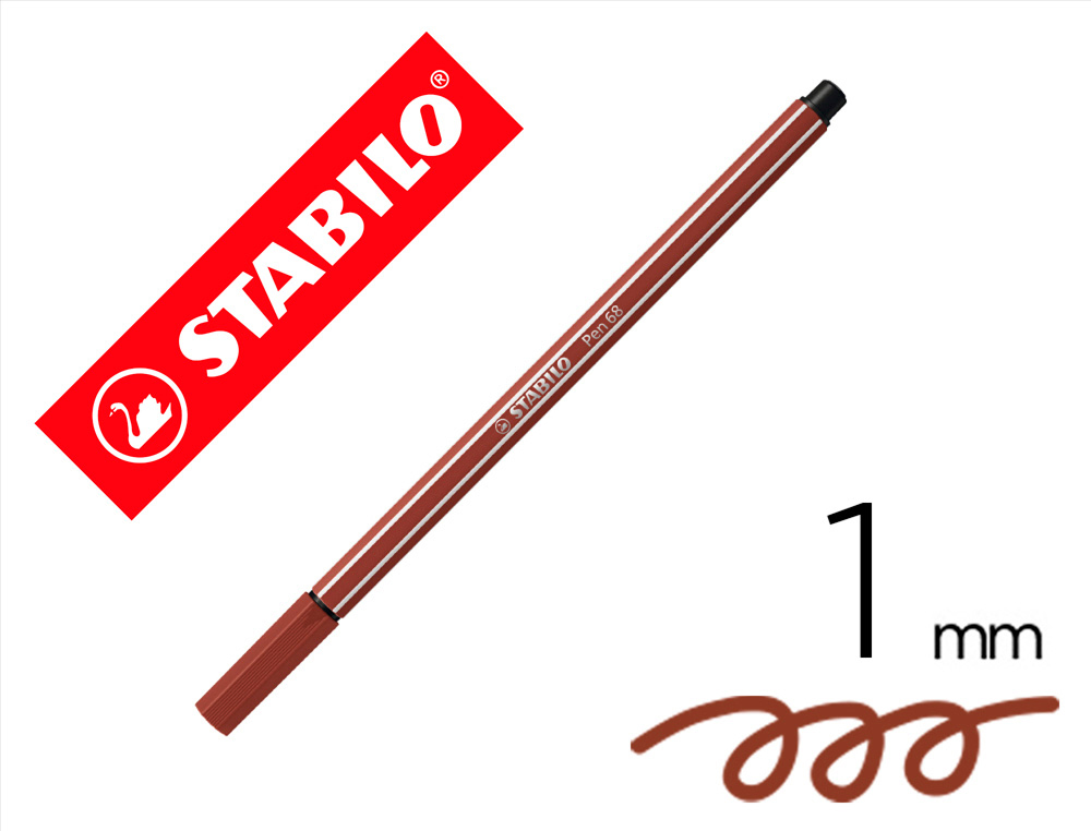 STABILO - Rotulador Pen 68 siena (Ref.68/75)