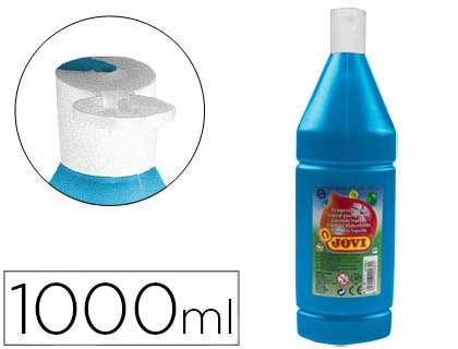 JOVI - TEMPERA LIQUIDA ESCOLAR 1000 ML AZUL CYAN (Ref.51121)