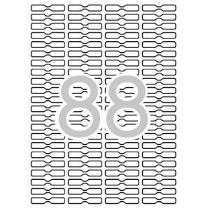 APLI - ETIQUETA ADHESIVA REMOVIBLE ESPECIAL JOYERIA 45X8 MM FOTOCOPIADORA LASER INK-JET CAJA CON 25 (Ref.10314)