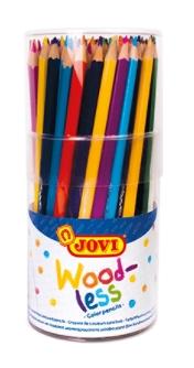 JOVI - LAPICES de COLORES WOODLESS TRIANGULAR bote de 84 (Ref.734/84)
